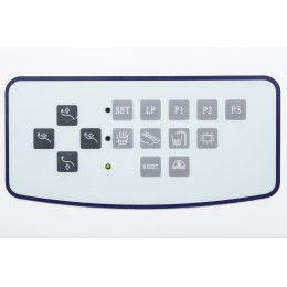 Anya AY-A 4800 I - стоматологическая установка с мембранной панелью управления, верхняя подача инструментов