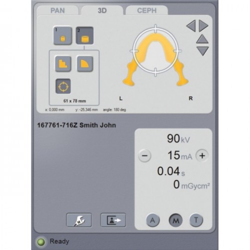 KaVo Pan eXam Plus 3D Ceph - универсальный датчик Pan/Ceph для панорамной томографии, цефалостат, функция 3D-томографии 6x8 см | KaVo (Германия)