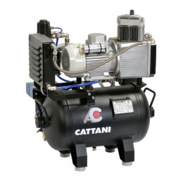 Cattani 30-67 - безмасляный компрессор для одной стоматологической установки, c осушителем, c кожухом, с ресивером 30 л, 67,5 л/ми