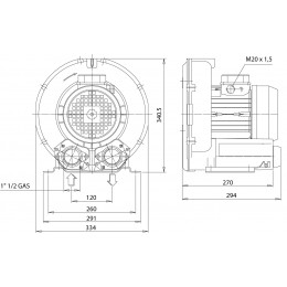 Flux-Jet - аспиратор для сухой аспирации для 4-х стоматологических установок