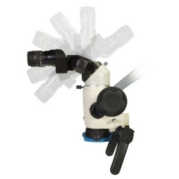 Densim Optics - стоматологический операционный микроскоп с поворотным двойным бинокуляром (0-195 градусов) и светодиодной подсветкой