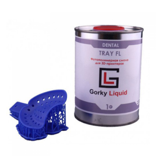 Gorky Liquid Dental Tray FL SLA - фотополимерная смола для стоматологии, цвет синий, 1 кг | Gorky Liquid (Россия)
