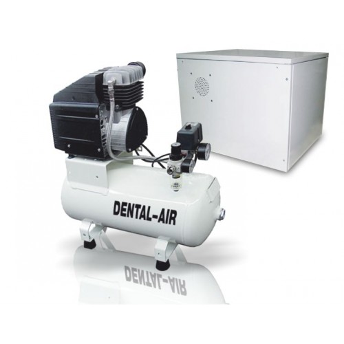 Dental Air 1/24/3-C - безмасляный воздушный компрессор с дополнительным звукоизолирующим сборным кожухом (100 л/мин) на 1 установку | Werther Int. (Италия)