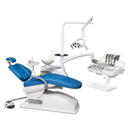 Anya AY-A 4800 I - стоматологическая установка с мембранной панелью управления, верхняя подача инструментов