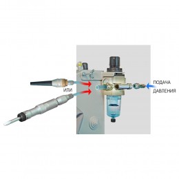 АДАПТЕР 2.0 МПВ - адаптер для подключения обдувочного сопла или пневмодолота к пескоструйным аппаратам АВЕРОН