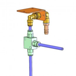 БЛОК 3.0 ПНЕВМО - пневморазветвитель на 3 выхода для подключения КУЛЕР 1.0 БМ к столам серии МАСТЕР