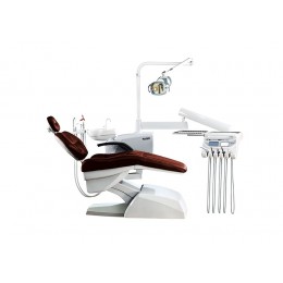 Azimut 500A MO - стоматологическая установка с нижней подачей инструментов, мягкой обивкой кресла и двумя стульями