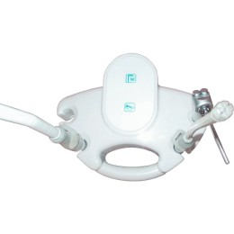 Azimut 100A - стоматологическая установка с верхней подачей инструментов и двумя стульями