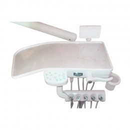 Azimut 100A - стоматологическая установка с верхней подачей инструментов и двумя стульями