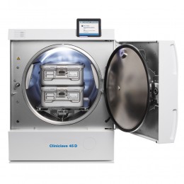 Cliniclave 45 D - автоматический автоклав класса B с двумя дверцами камеры и сенсорным экраном, 110 л