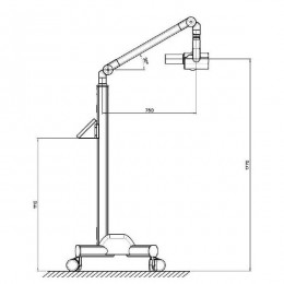 MAX-70 HF/DC - высокочастотный рентгеновский аппарат на мобильной стойке