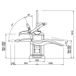 Fedesa Coral Air - ультракомпактная стоматологическая установка с нижней/верхней подачей инструментов