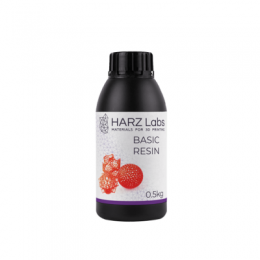HARZ Labs Basic Resin - базовая фотополимерная смола, цвет красный, 0.5 кг