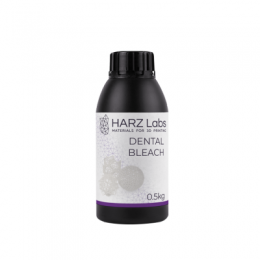 HARZ Labs Dental Bleach - фотополимерная смола для стоматологии, цвет молочный полупрозрачный, 0.5 кг