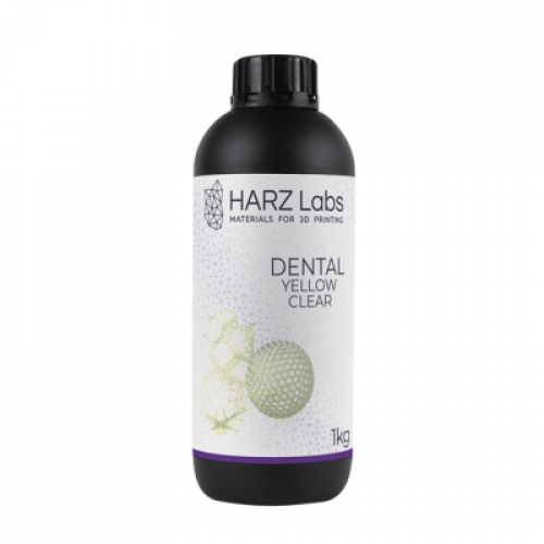 HARZ Labs Dental Yellow Clear - фотополимерная смола для хирургических шаблонов, цвет прозрачный жёлтый, 1 кг | HARZ Labs (Россия)