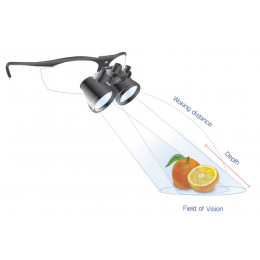 JTL 3.5х - бинокулярные лупы на оправе, увеличение 3.5х, рабочее расстояние от 35 до 50 см