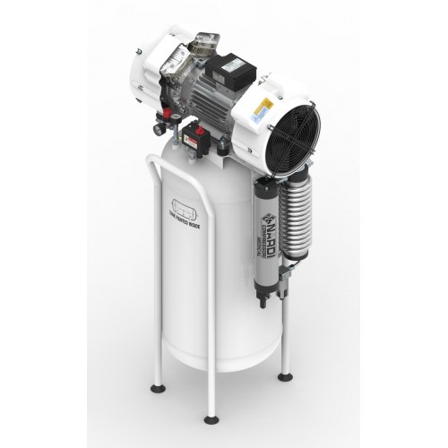 EXTREME 2D 100L - безмасляный компрессор без кожуха, с ресивером 100 л | Nardi Compressori S.r.l. (Италия)