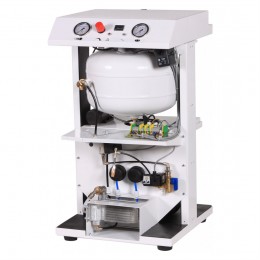 Remeza КМ-24.OLD20К - безмасляный компрессор для 2-х стоматологических установок, без осушителя, с кожухом, с ресивером 24 л, 180 л/мин