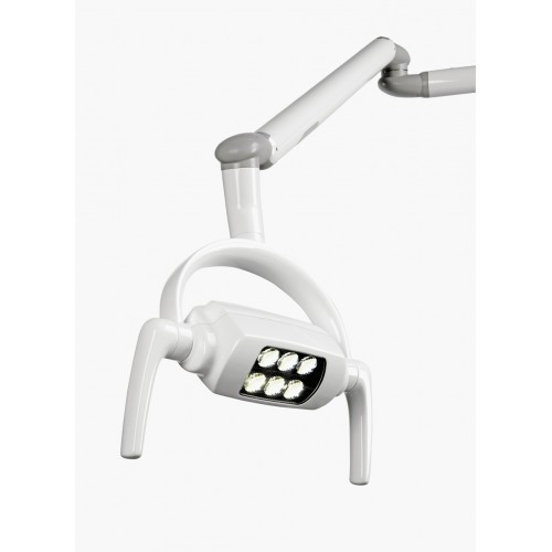 Siger U500 - стоматологическая установка с нижней подачей инструментов, с электромеханическим креслом и креплением блока на шарнире под креслом | Siger (Китай)