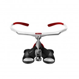 Air-X - бинокулярные лупы системы Flip-up, рабочее расстояние 300-500 мм, увеличение 2.5x/3.5x/4.5x/6.0x