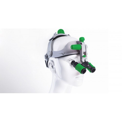 Headgear - бинокулярные лупы системы Flip-up с креплением на шлеме, рабочее расстояние 300-500 мм, увеличение 3.5x/4.5x/6.0x | Univet (Италия)