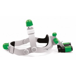 Headgear - бинокулярные лупы системы Flip-up с креплением на шлеме, рабочее расстояние 300-500 мм, увеличение 3.5x/4.5x/6.0x