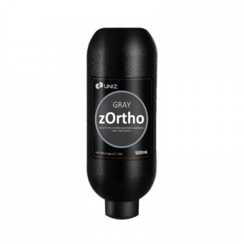 zOrtho Gray - фотополимерная смола для ортодонтии, серая, 0,5 л | Uniz Technology (США)
