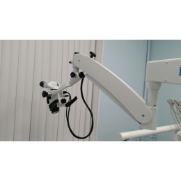 Zumax OMS 2350 - дентальный эндодонтический бинокулярный микроскоп со светодиодной подсветкой и шестиступенчатой регулировкой увеличения