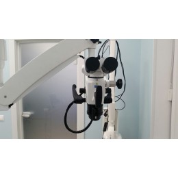 Zumax OMS 2350 - дентальный эндодонтический бинокулярный микроскоп со светодиодной подсветкой и шестиступенчатой регулировкой увеличения