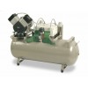 EKOM DK50 2V/110/M - безмасляный компрессор для двух стоматологических установок без кожуха, с осушителем, с ресивером 110 л | EKOM (Словакия)