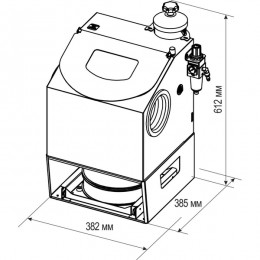 АСОЗ 5.2 У - пескоструйный аппарат для зуботехнических лабораторий