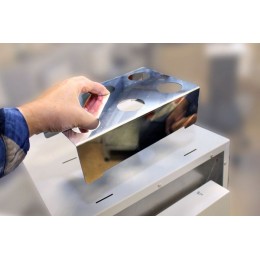 ЭМП 11.6 М - большая электромуфельная печь с блоком принудительной управляемой вытяжки