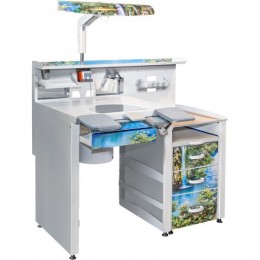 СЗТ 1.0 ЛОРЕЛЕЯ СТОУН - стол зубного техника с каменной столешницей