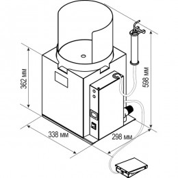 УПС 4.3 ГЕЙЗЕР - паростуйное устройство, бокс Б 1.0 СТИМ и держатель паропистолета ДЕРЖАТЕЛЬ 1.0 УПС